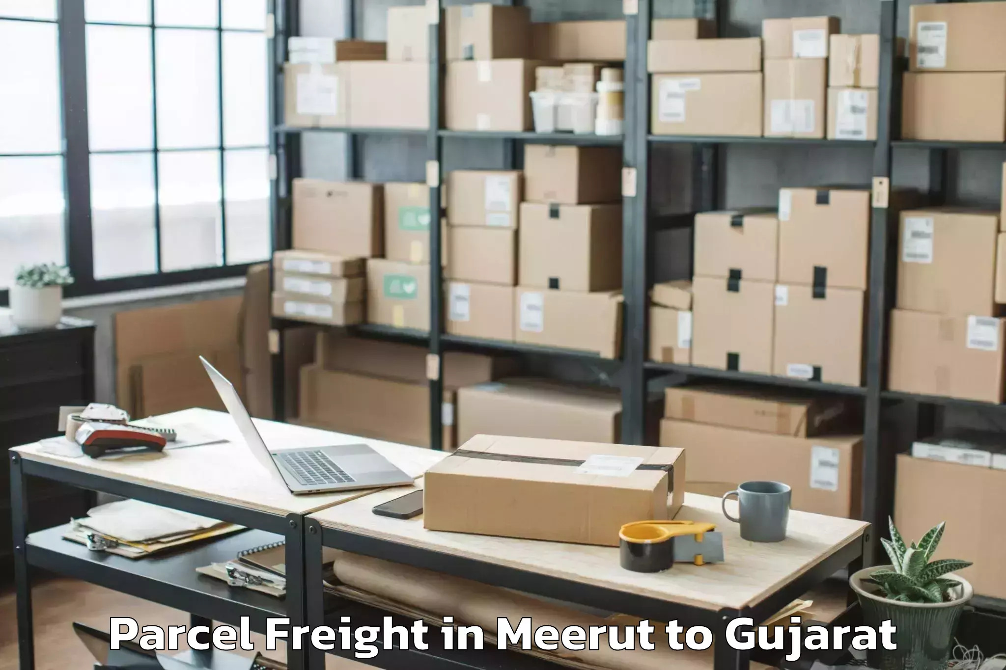 Trusted Meerut to Kamrej Parcel Freight